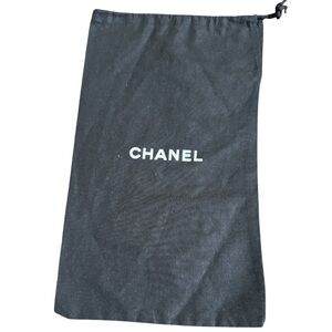 CHANEL Black Drawstring Pouch